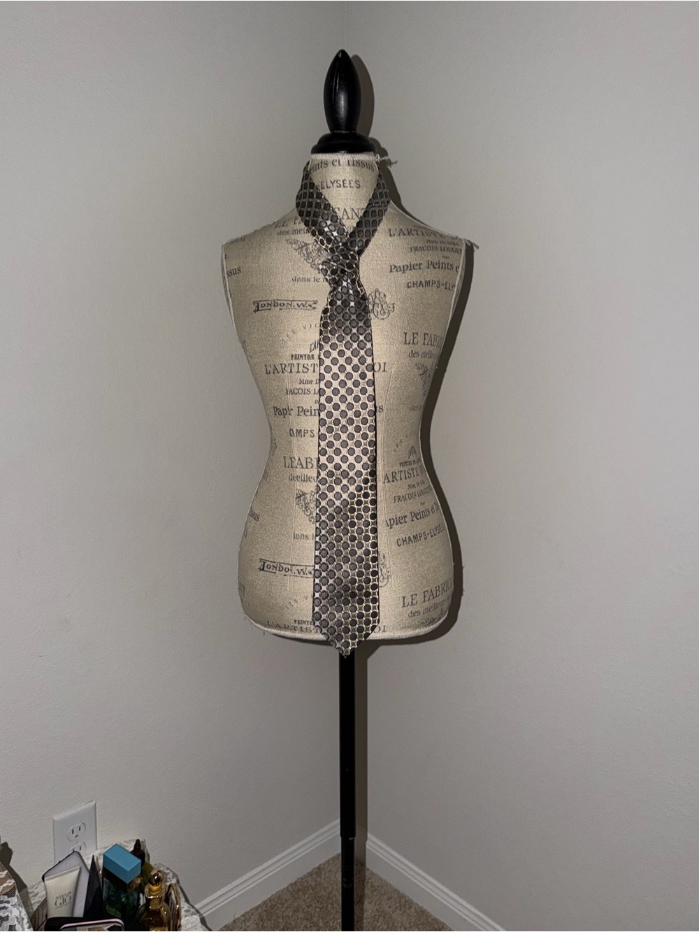 Stacy Adams Gray Geometric Tie
